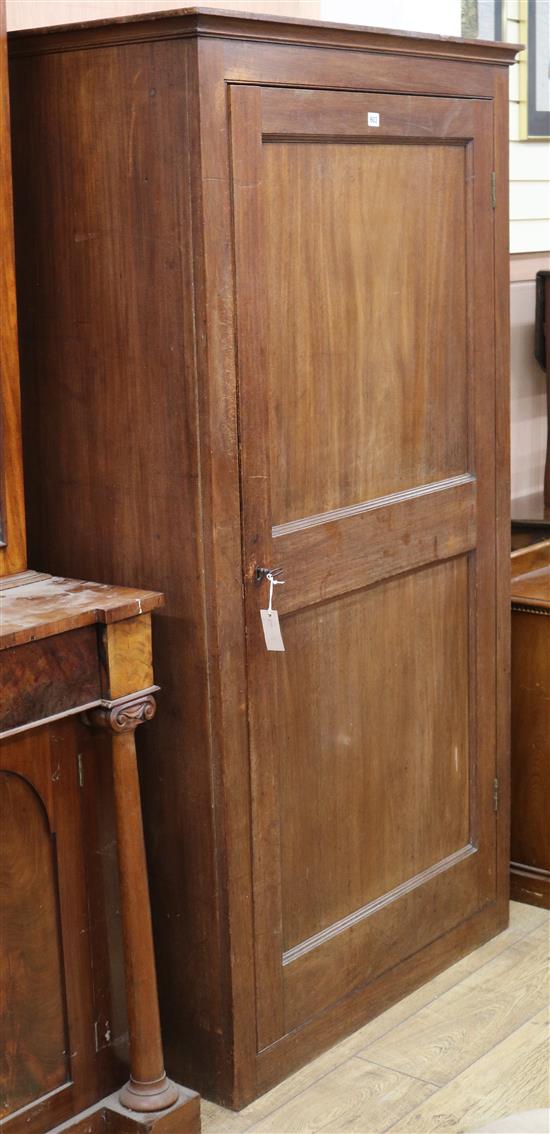 A 19th century mahogany cupboard, H.184cm